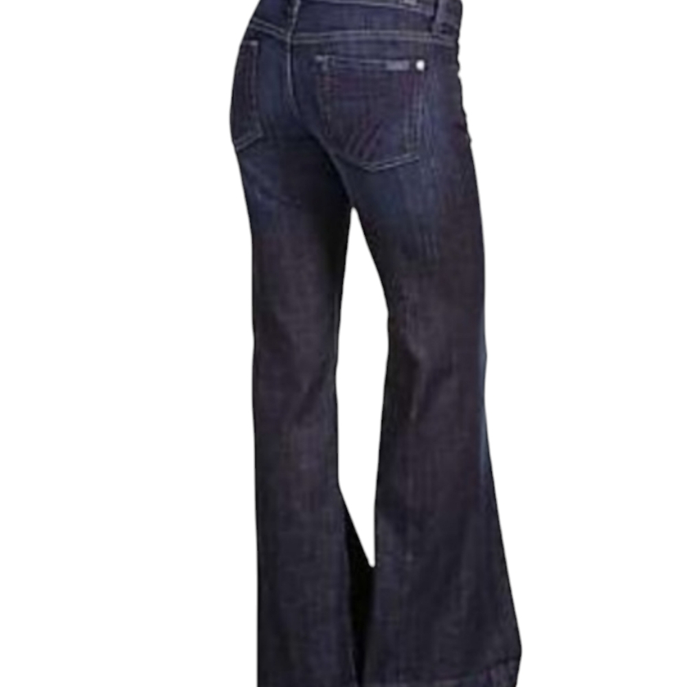 7 For All Mankind Dojo in Blue Black Jeans... Size 32 - Picture 1 of 15